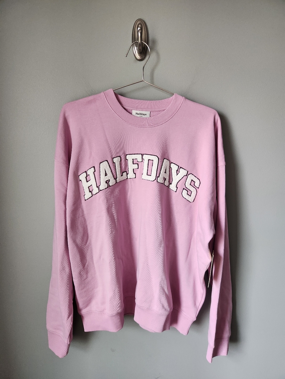 Halfdays Sweatshirt Amethyst Oversized Crewneck Women's Size Medium NWT